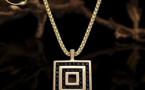Unique Jewelry For Men With Engraved Bible Inside Gold Pendant by My Nano Jewelry